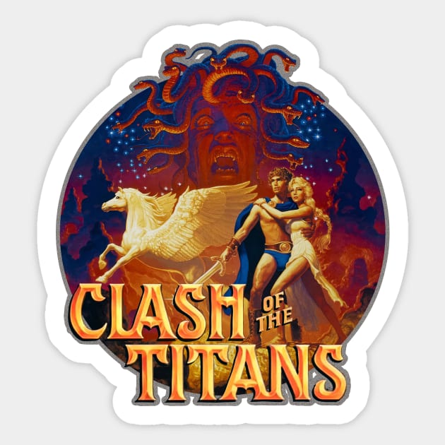 When Titans Clash! Sticker by Doc Multiverse Designs